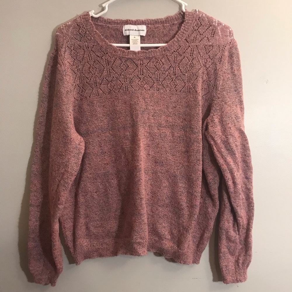 ALFRED DUNNER PINK SWEATER